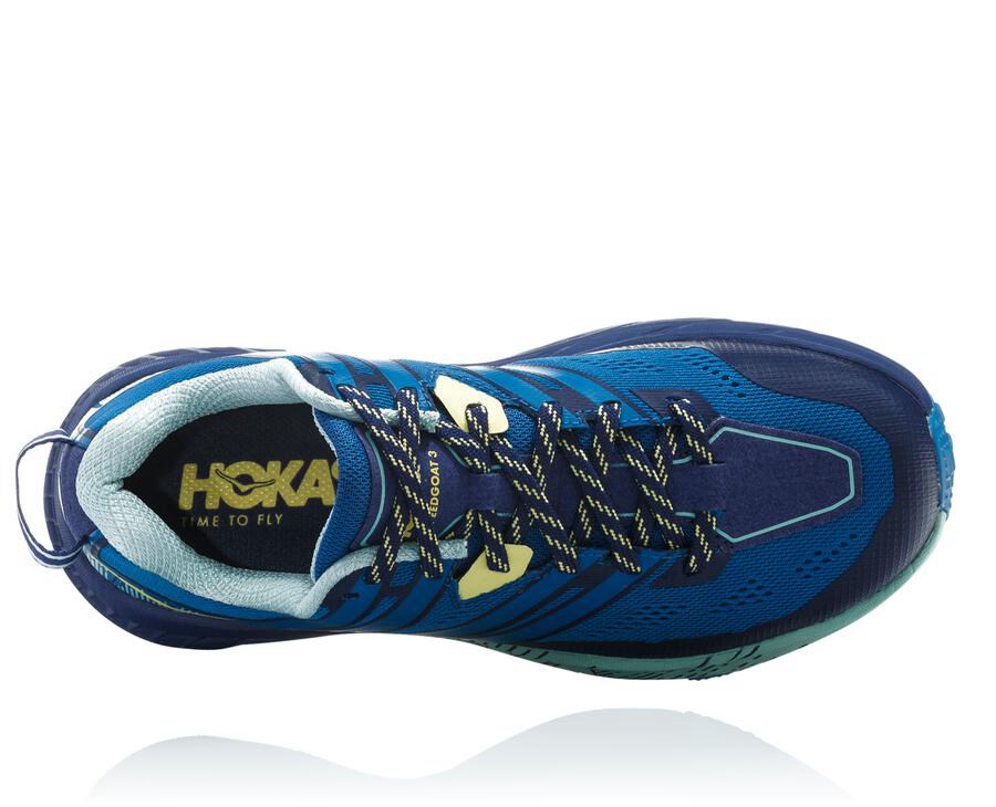 Hoka One One Speedgoat 3 Trailskor Dam - Blå - CJFUB-9032